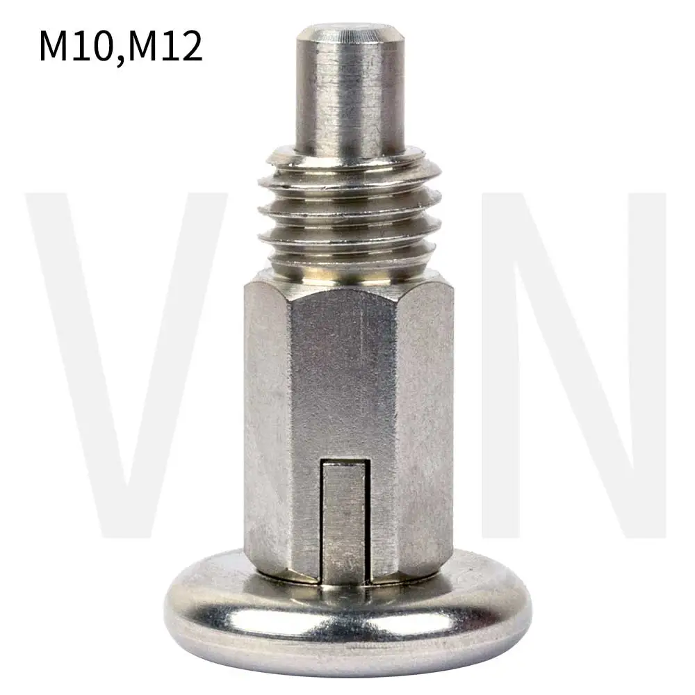 Index Plungers ,Spring Plungers, Fine Thread M10*1,Coarse Thread M12*1.75 Index Bolts Without Nut  Pins Screw shipping fast