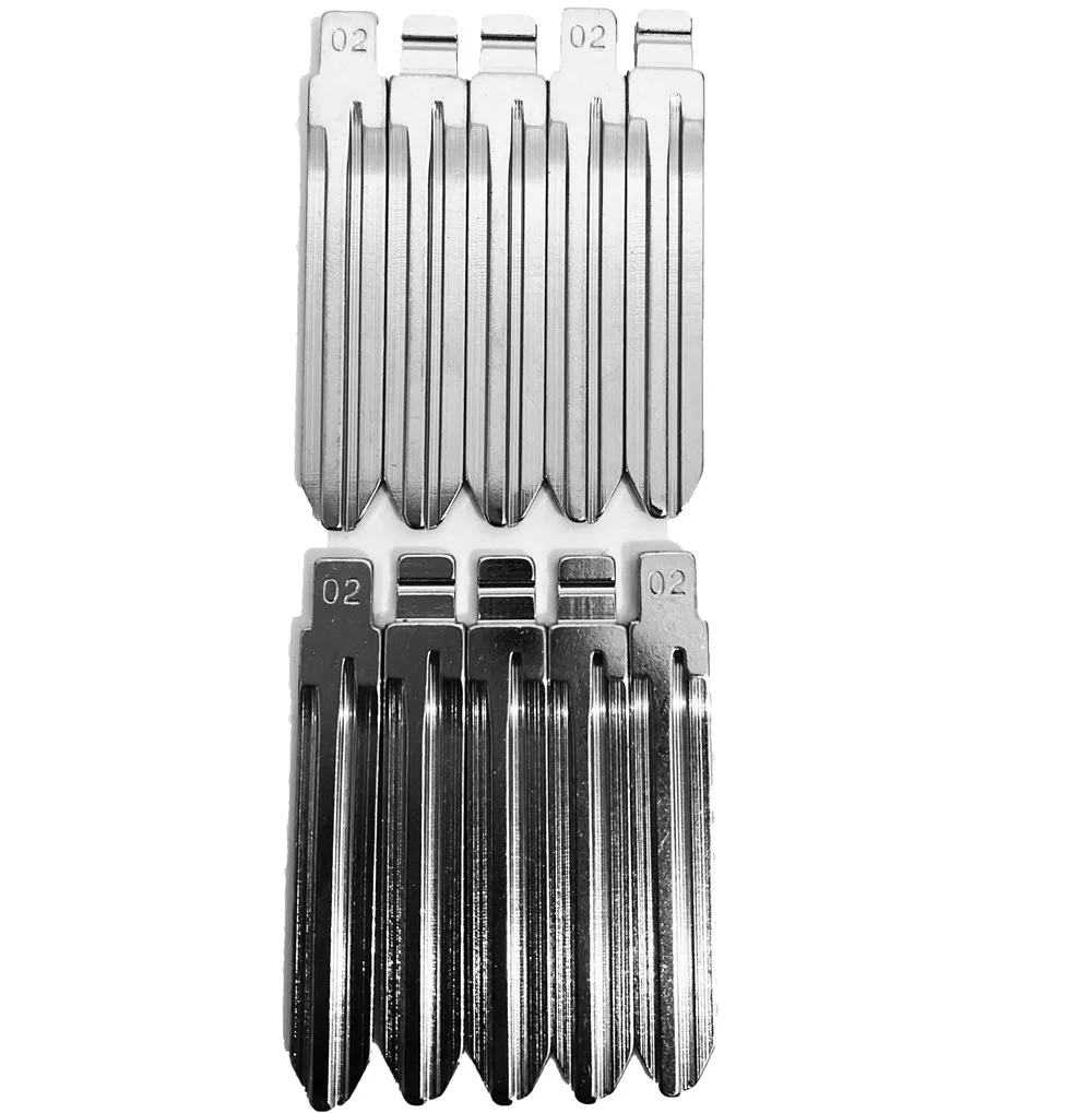 10PCS TOY43 TOY43AT Car Key Blade 02# KD Key Blade for KD VVDI KEYDIY XHORSE for Toyota Corolla Camry Aixo Hilux Wish Vios