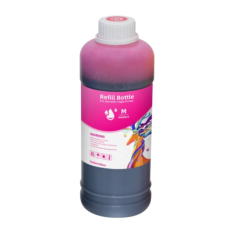 KMCYinks 500ml Bottle Refill Dye Ink For HP Designjet 500ps 800 4000 5000 T620 T770 T790 T1110 T1300 T2530 Z2100 Z3200 Printer