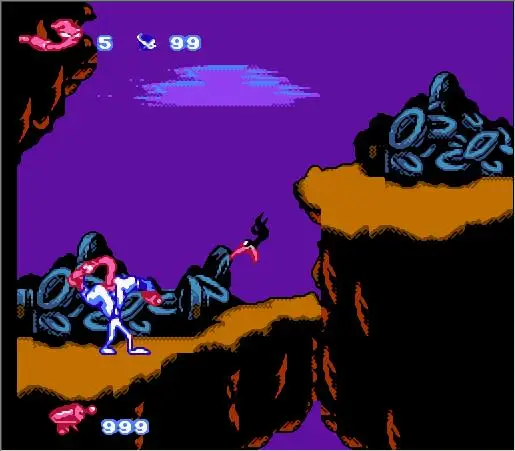 Earthworm jim 3 cartucho de jogo para nes/fc console