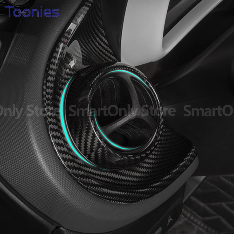 For Mercedes Smart The New 14-20 453 Fortwo Carbon Fiber Interior Exterior Styling Modification Accessories Decorative Stickers