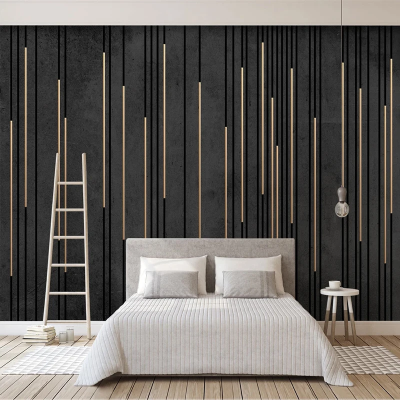 Custom Photo Wallpaper Modern 3D Stereo Lines Nordic Light Luxury Marble Mural Living Room Bedroom Decor Fresco Papel De Parede