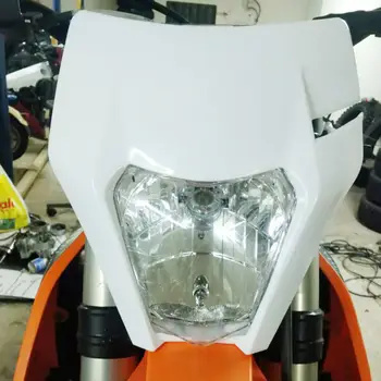 Motocyklová maska s LED světlometem pro KTM EXC EXCF SX XC 125 150 250 350 450, motokros, dirt pit, příslušenství, enduro 8 nejlepší prodej Maska světlometů KTM Duke 200 - №1