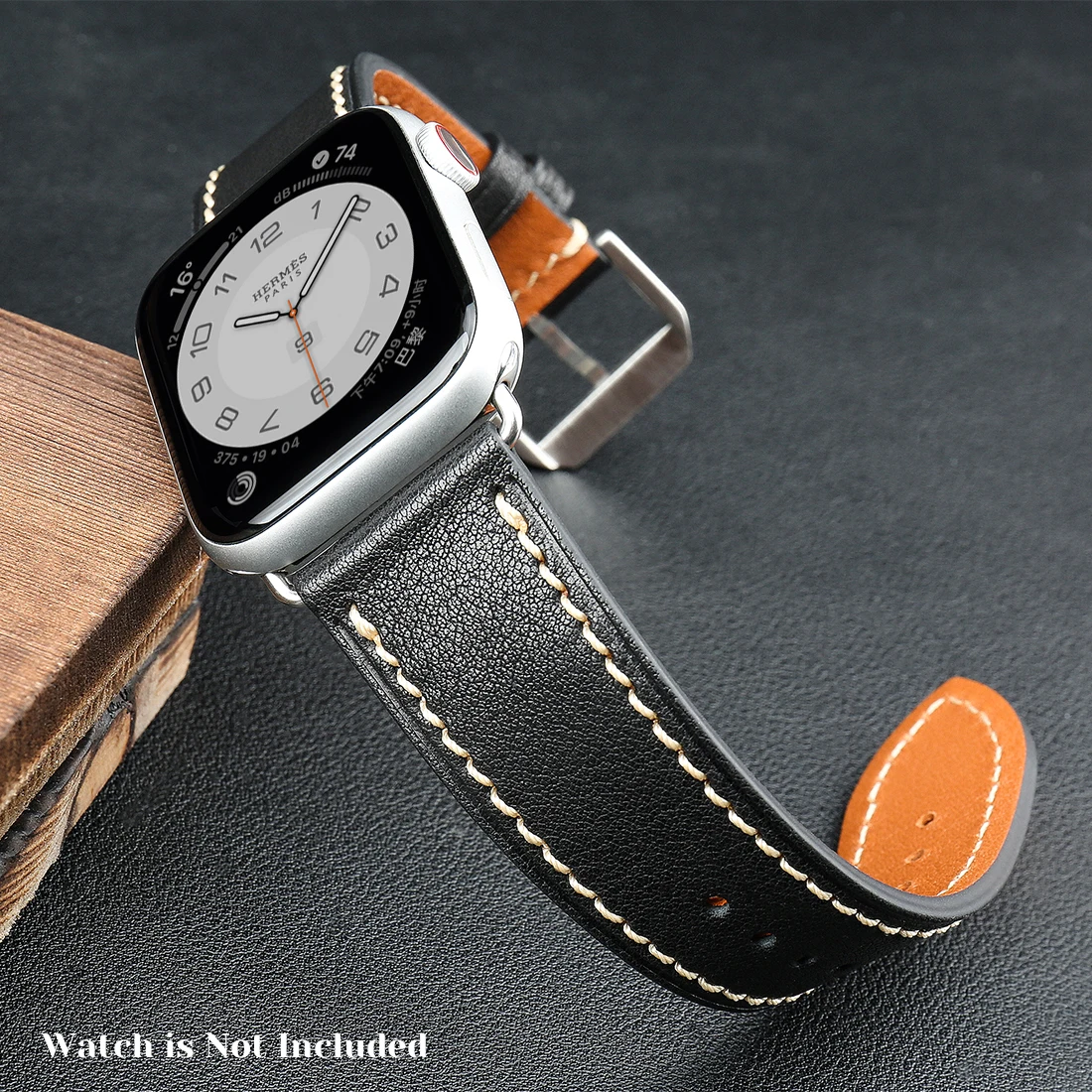 Retro Genuine Leather Watchband For Apple Watch Strap Hermes 49mm 45mm 41mm 44mm 42mm 40mm Series 8 7 SE 6 5 4 3 iWatch Band