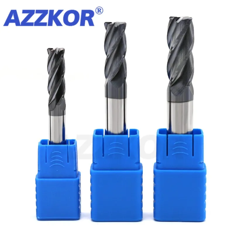 Milling Cutter Alloy Coating Tungsten Steel Tool Cnc Maching Hrc45 Corner Roughing Top Milling Cutter Kit Milling Machine Endmil