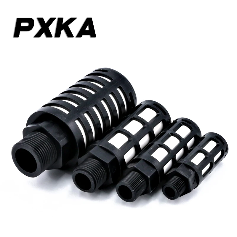 10pcs Solenoid valve muffler plastic air path exhaust PSL-01 inch 02/03/04 sub filter muffler pneumatic connector