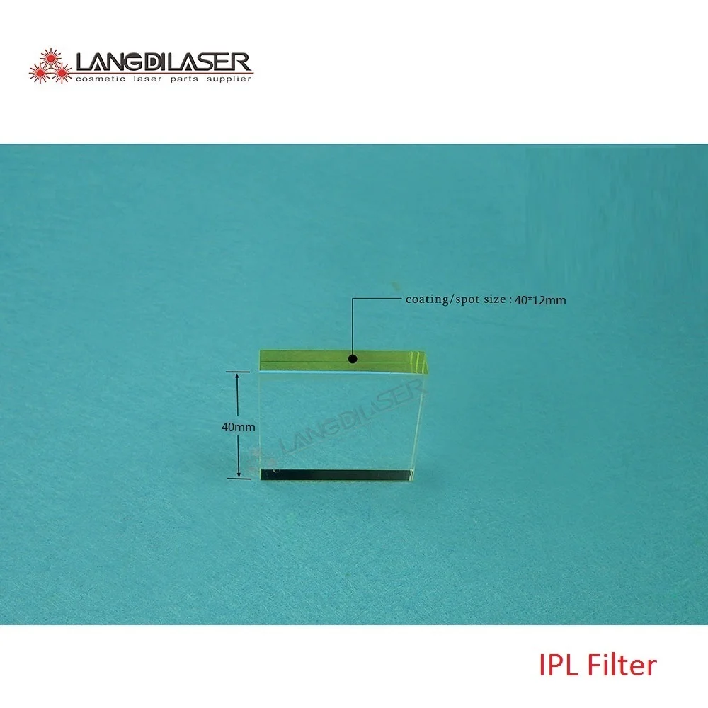 

crystal filter size:40*12*40mm , window size/spot size : 40*12 , wavelength:420&560&640~1200nm,IPL optical FILTER