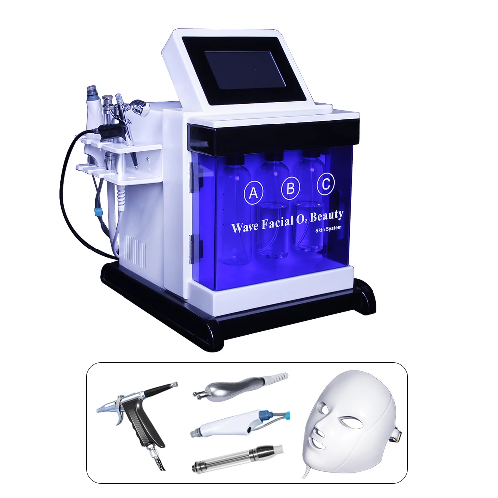 Aqua Skin 5 In 1 Multifunction Facial Beauty Machine Rf Skin Tightening Machine Face Lifting Micro Current Bio Skin Polishing