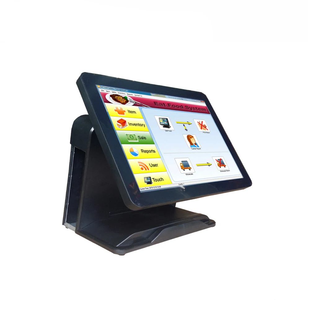 Hot Selling POS J1900/ 8GB/ 256GB Point Of Sales 15 Inch Cashier Register POS System for Retail Business