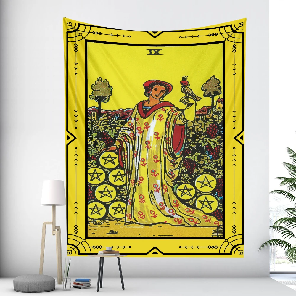 Tarot Witchcraft Home Decoration Art Tapestry Bohemian Mandala Psychedelic Scene Wall Hanging Bedroom Wall Decoration