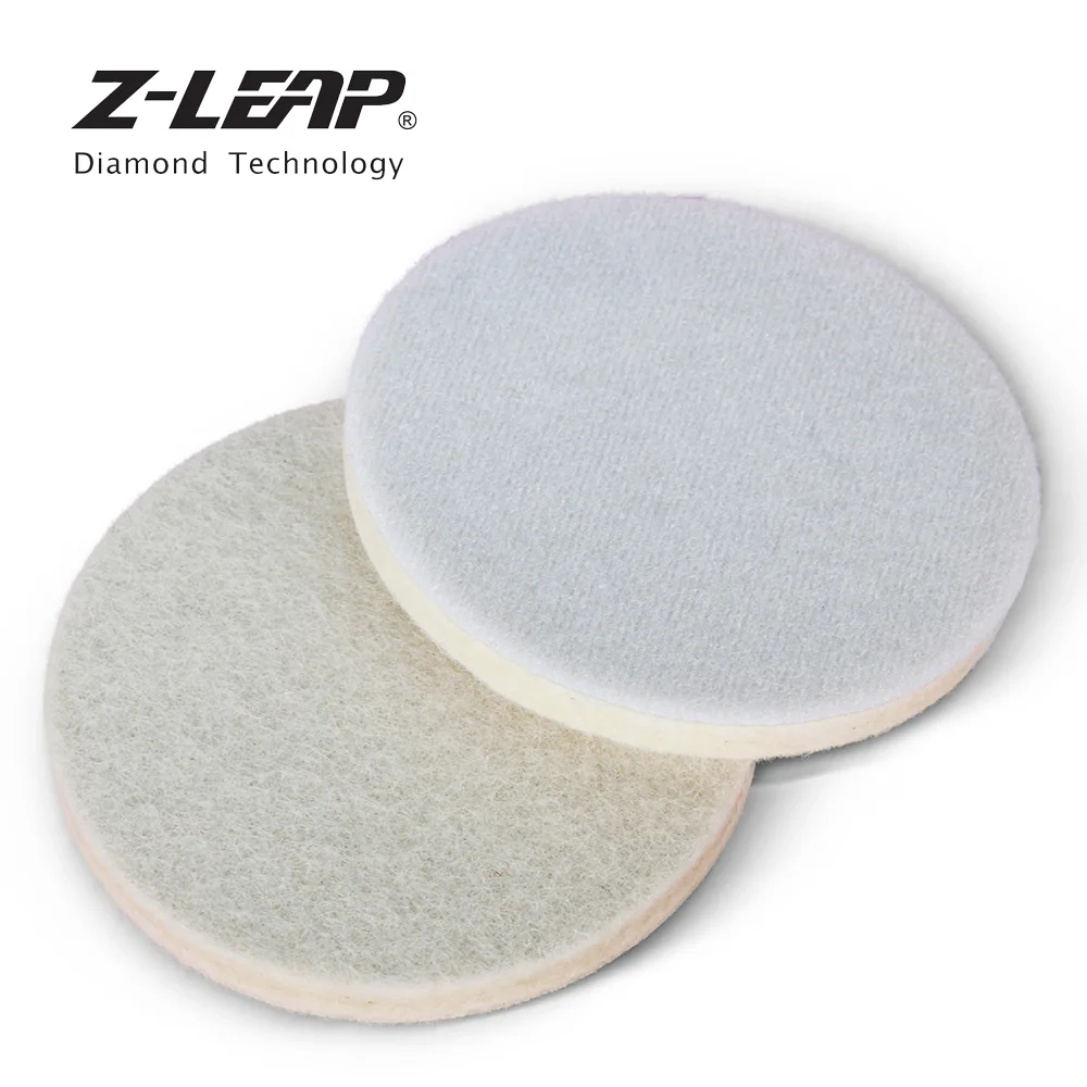 

Z-LEAP 6 Inch Wool Felt Polishing Pad Thick 5mm Flexible Buffing Wheels Glass Metal Ceramic Stone Car Waxing Cleaning Grinding