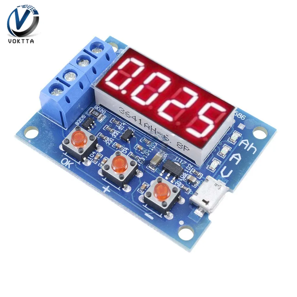 ZB2L3 Battery Tester LED Digital Display 18650 Lithium Battery Power Supply Test Resistance Leadacid Capacity Discharge Psu Test