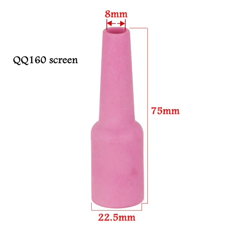 QQ150/160 TIG Welding Torch Consumables Alumina Ceramic Nozzle Gas Lens Cup Ceramic Cup Alumina Nozzle