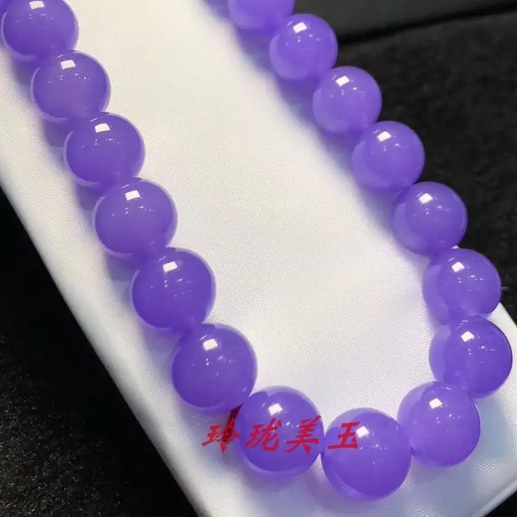 Natural Purple Jadeite Necklace Women Genuine Burma Certified Jades Stone Lavender Chokers Necklaces Fine Jewelry Ladies Gifts