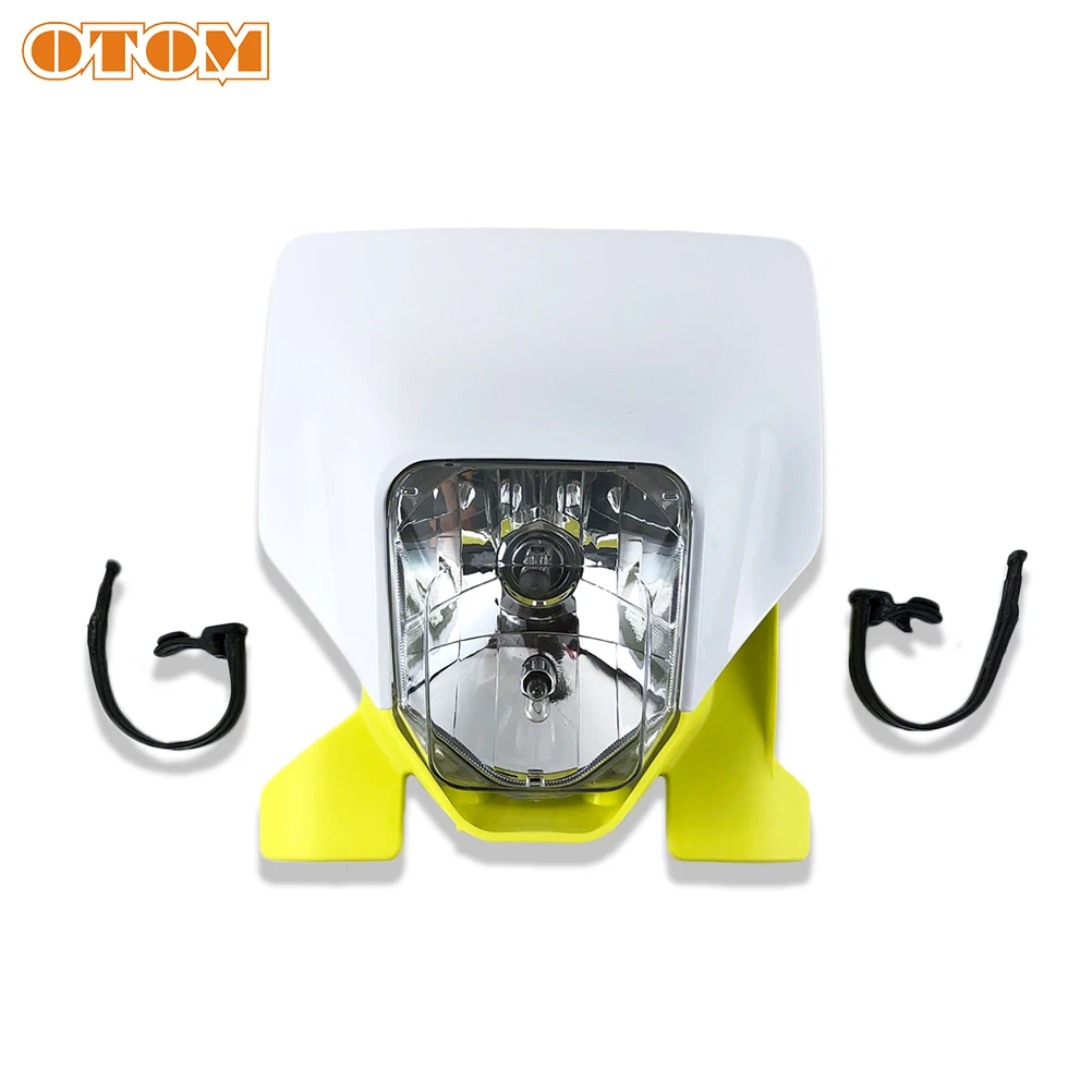 OTOM 2022 Motorcycle Headlight Assembly Bulb Type Motocross Supermotor Headlamp For HUSQVARNA 125 250 300 450 501 FC FE TE FX TC