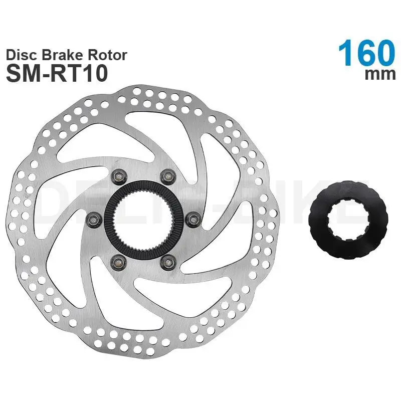 SM-RT10 SM-RT64 SM-RT54Disc Brake Rotor  and Lock ring -160 mm CENTER LOCK - 2mm thickness high quality stainless