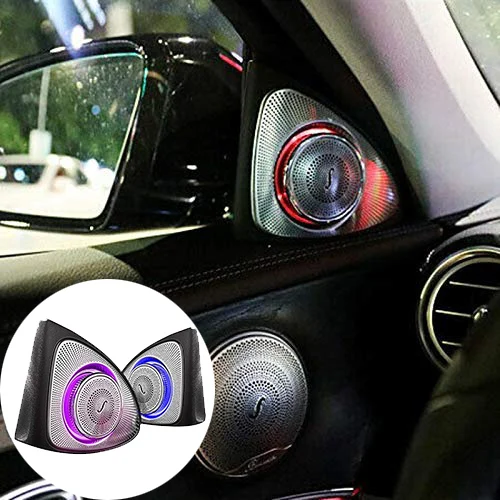 

Car Interior 64 Colors Led Ambient Light 3D Rotary Tweeter Speaker For Mercedes-Benz W213 E Calss E200L E300L Accessories