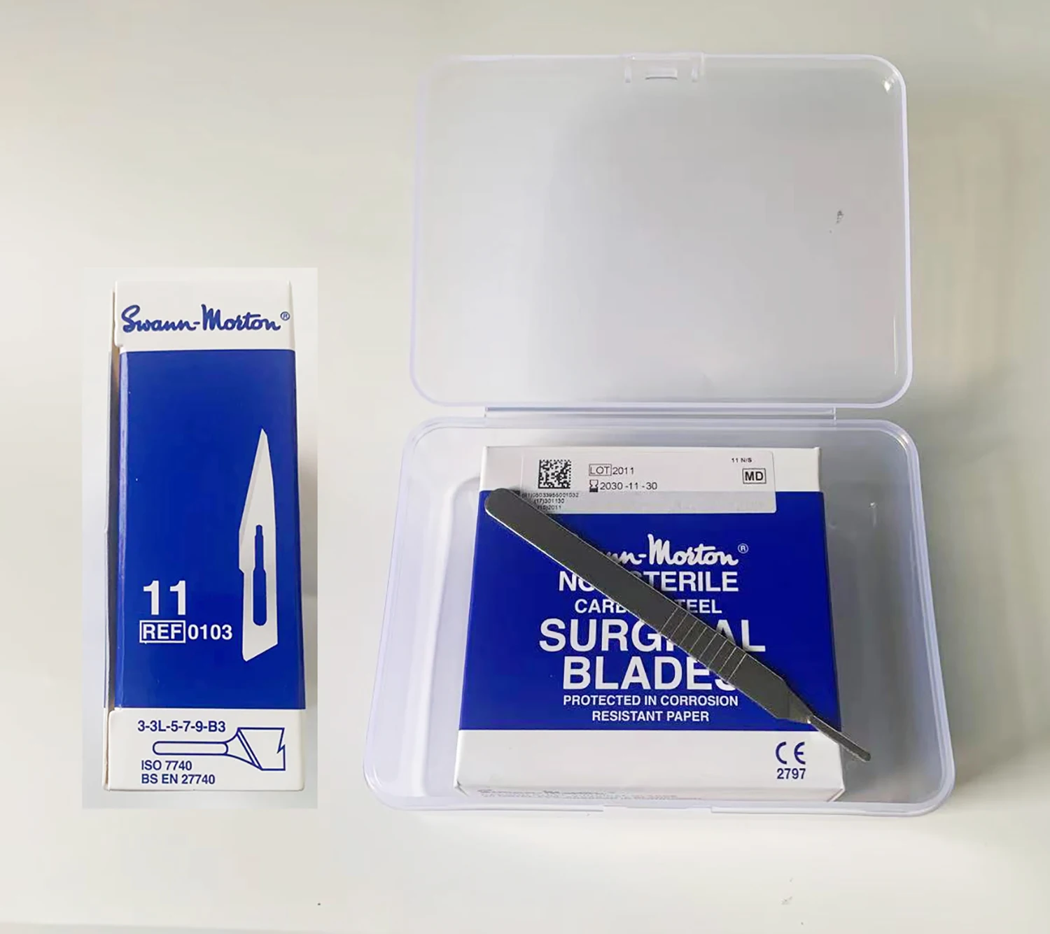 100PCS Swann Morton Surgical Blades No 11 Non Sterilized Scapel Blade