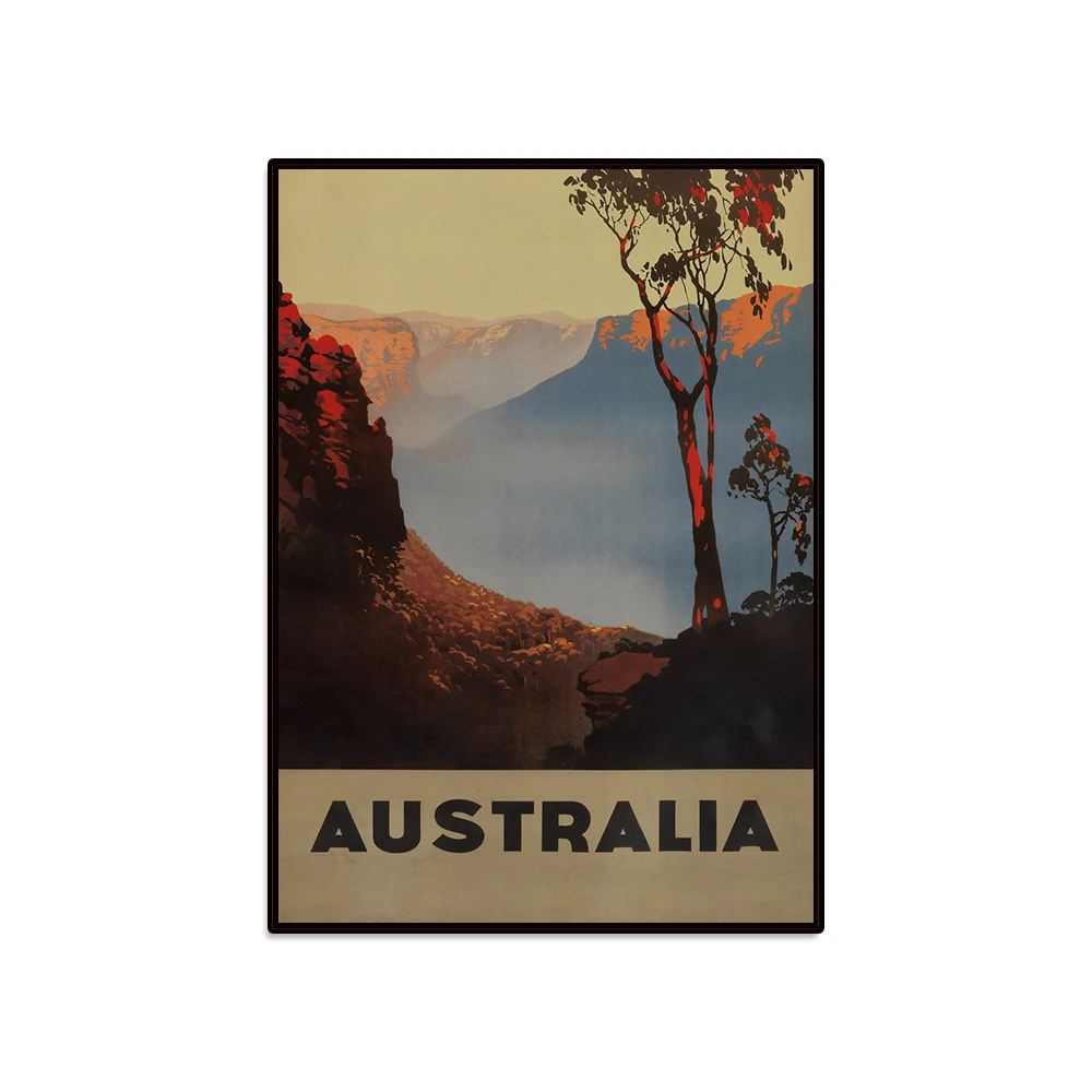 Australia Vintage Poster, Australia Retro Print, Vintage Australian Travel Poster