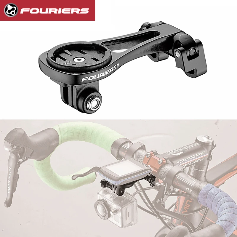 

Fouriers Cycling Adjustable Computer GPS Mount Stem Front Cap Extension For Wahoo Bryton MIO Giant GARMIN Edge 1000 800 GoPro