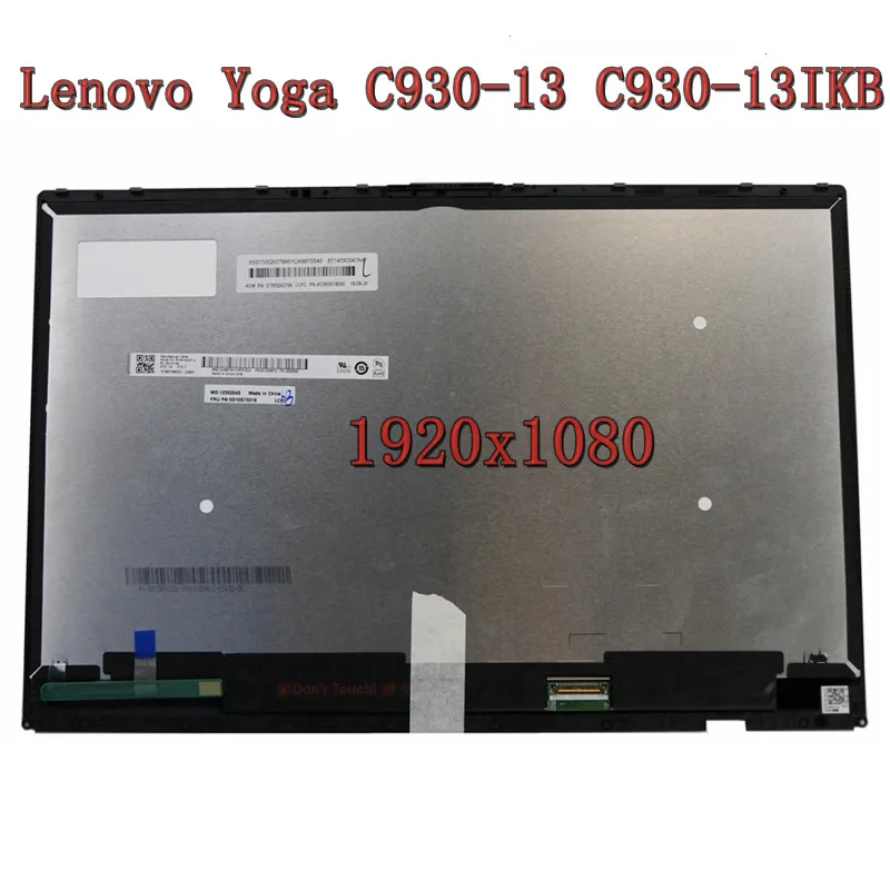 

For Lenovo Yoga C930-13 C930-13IKB 81EQ 13.9'' laptop LCD Screen Touch Display Digitizer assembly B139HAN03.0 LP139UD1-SPC2