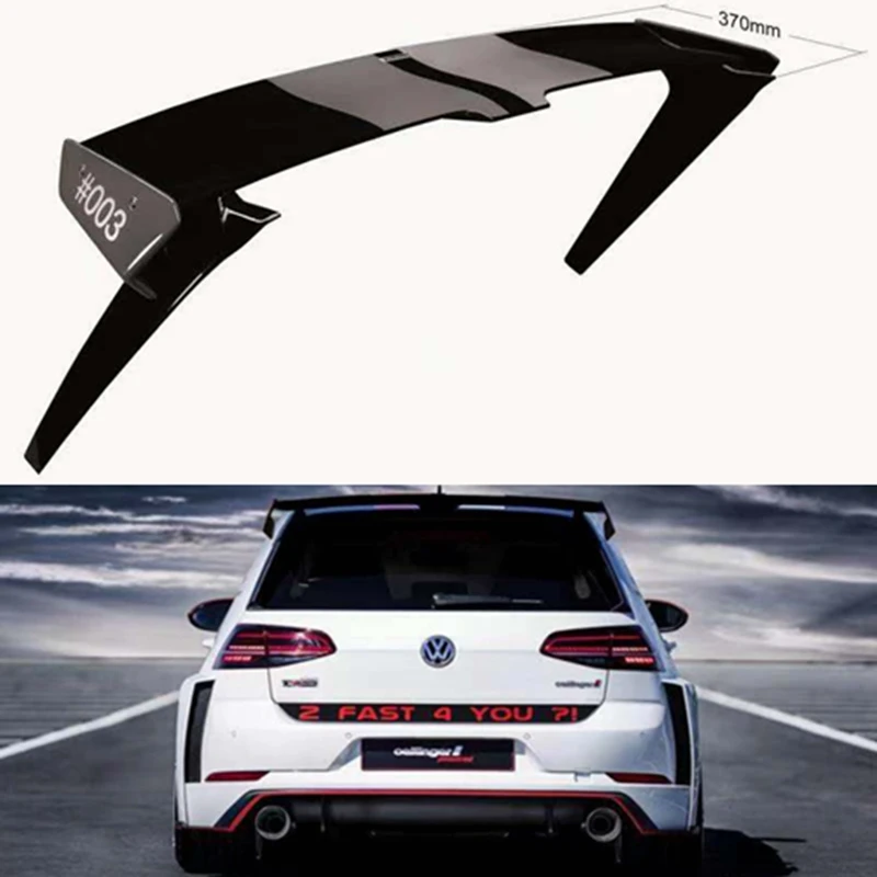 

For Volkswagen GOLF MK7 MK7.5 Spoiler 2014-2018 GOLF 7 GOIF 7.5 Racing GT style Spoiler High Quality ABS