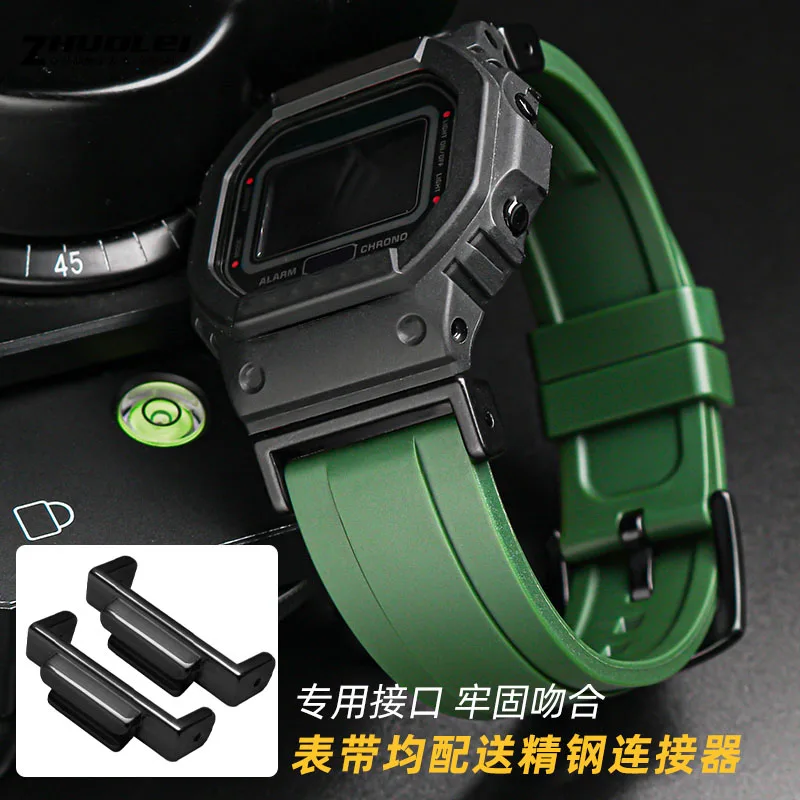 for Casio G-SHOCK DW-5600 DW6900 DW9600 GW-M5610  GA-110 GD-100 Refit silicone Strap Sport rubber watchband breathable Bracelet