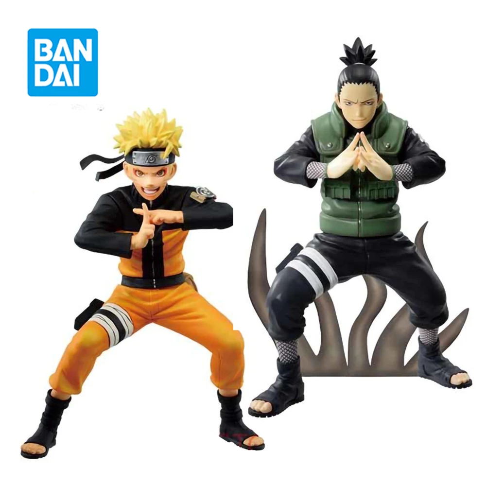 In Stock Banpresto Naruto: Shippuden Vibration Stars Anime Figure Nara Shikamaru Uzumaki Naruto Action Model Toys Christmas Gift