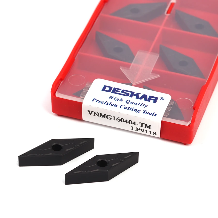 

10 шт. VNMG160404 VNMG160408 TM LF9118 высокая твердость Поворотная лопасть CNC токарный инструмент карбдная вставка износостойкость для стальных деталей