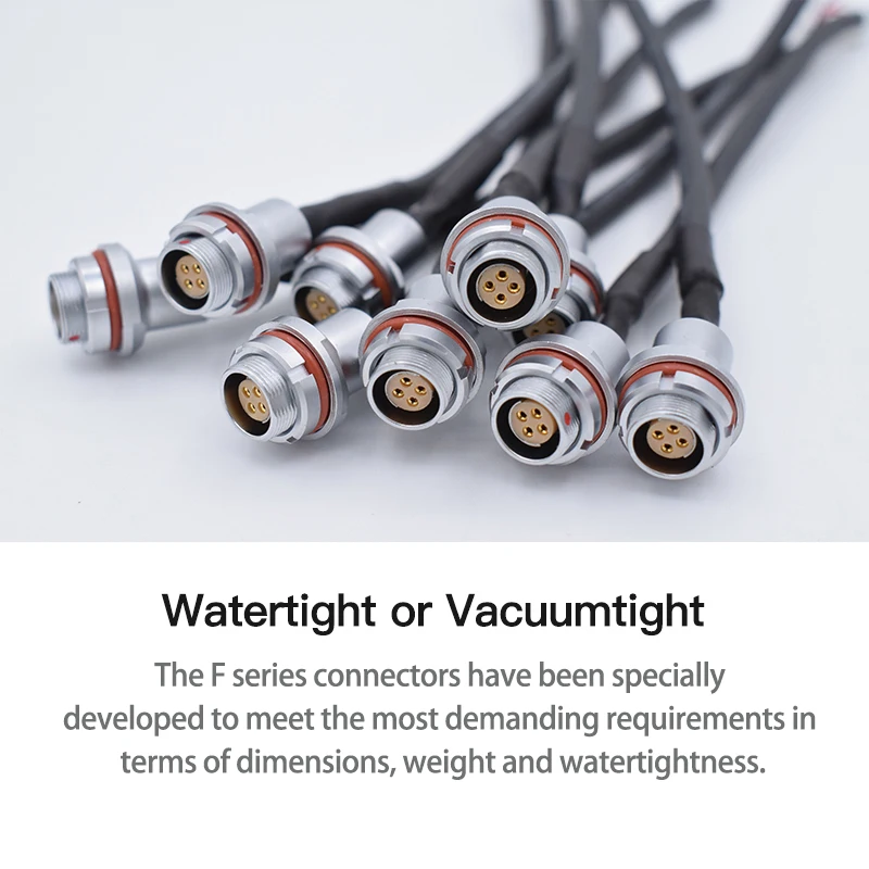 Compatible Fischer S Plug DBPU/DBPE Vacuumtight Socket 102/103/1031/104/105 Series 4/7/8/11/13/24/27Pin Self-latching Connectors