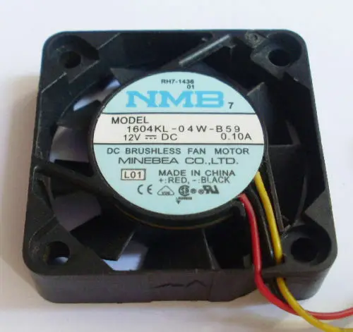 1pc NMB 1604KL-04W-B59 12V 0.1A DC Cooling Fan 40x40x10mm