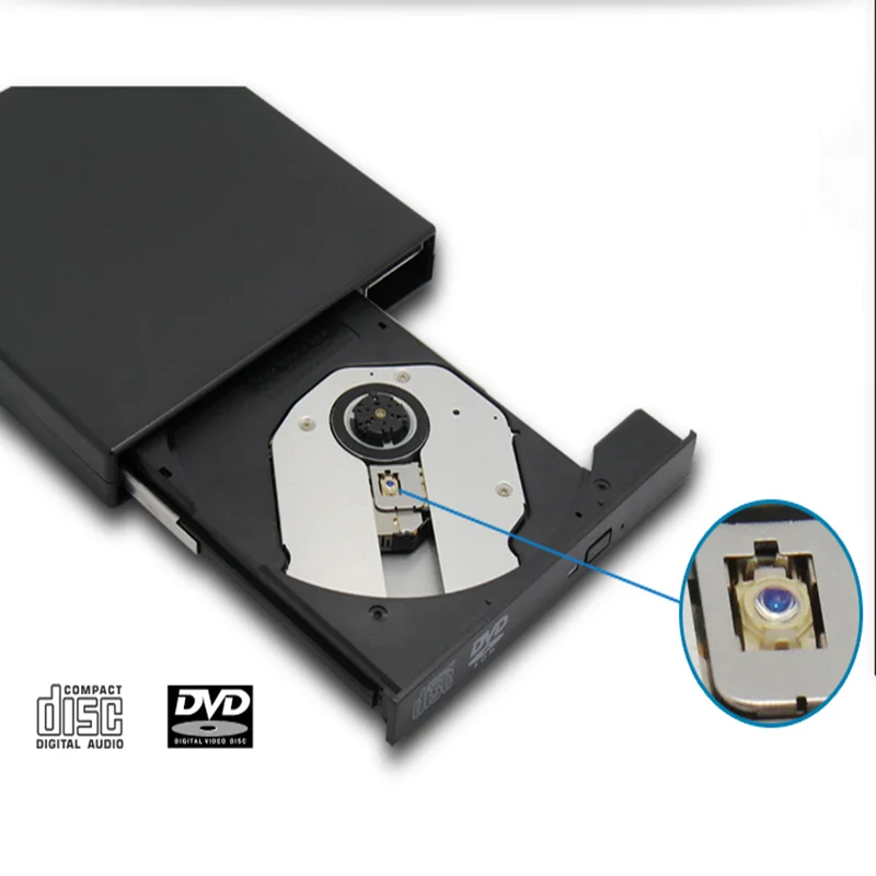 New USB external recording drive is suitable for general plug and play of notebook and desktop computers such as Lenovo ASUS HP