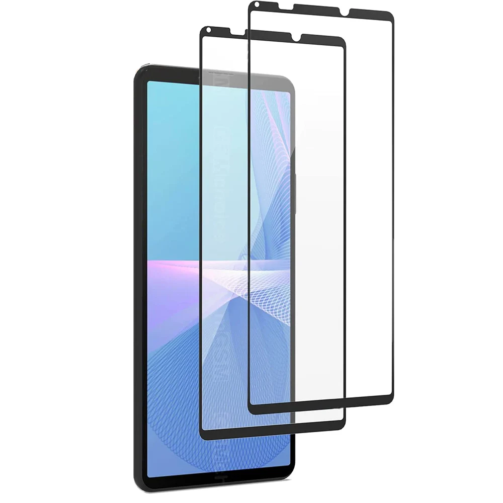 2✕Pack 3D Curved Tempered Glass Full Coverage Film Bubble-Free Anti Scratch Shield Screen Protector For SONY Xperia 10 iii 2021