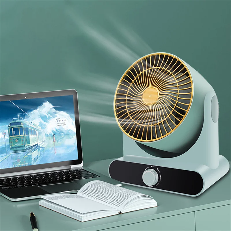 

Mini Electric Fan Portable Desktop 360 Degrees 3 Speeds Wind Adjustable for Summer Air Cooling Fan Silent Household 220V FS70