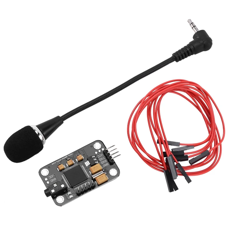 New Voice Recognition Module With Microphone Dupont Speech Recognition Voice Control Board For Arduino Compatible