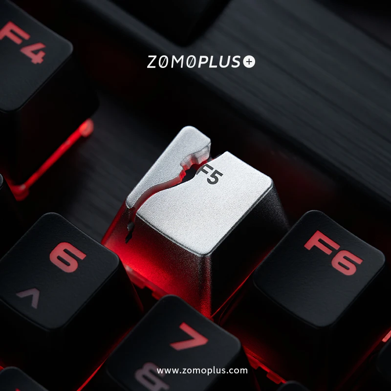 ZOMO PLUS Cracked F5 Aluminum Artisan Keycap Mechanical Keyboard Keycap