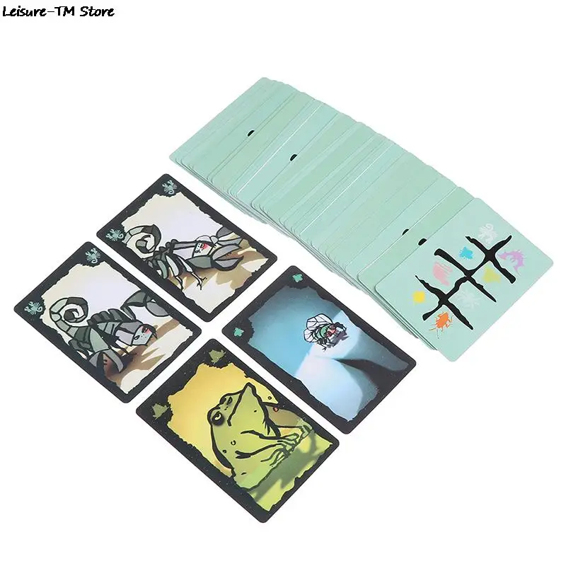 New Family Party Cockroach Indoor Game Funny Cards Game Kakerlaken Salat/Poker/Royal/Suppe/Mogel Motte Board Game 11.5*11.5cm