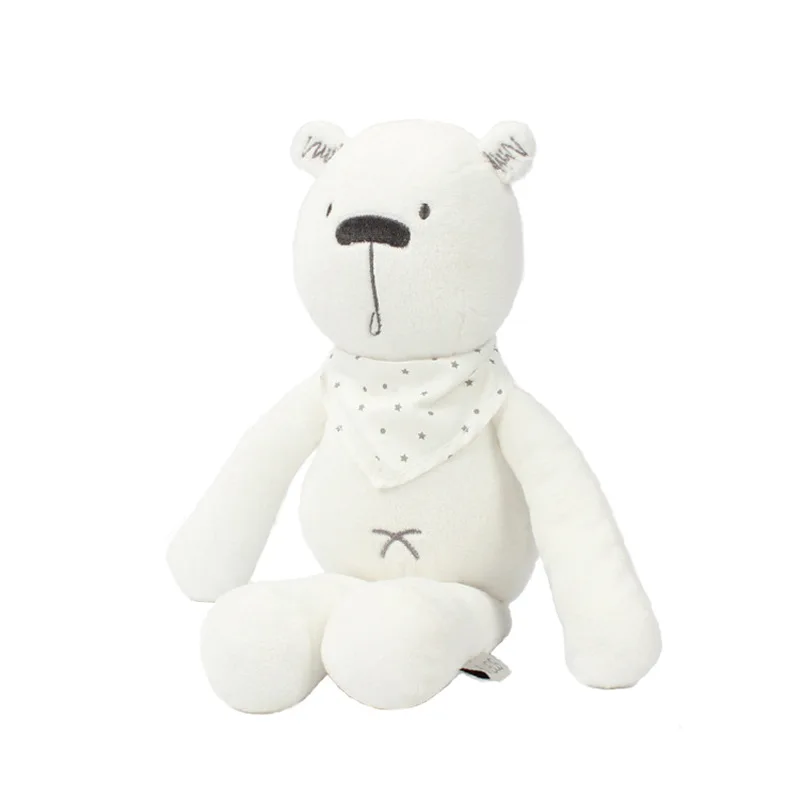 

35cm Animal Stuffed Toys Unisex White Bear Soft Plush Toy High Quality Appease Doll