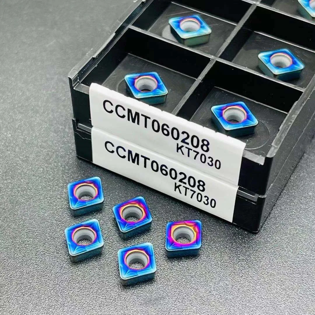 Пластины из карбида вольфрама CCMT060204 CCMT060208, твердосплавные втулки для внешней обточки металла, режущие инструменты с ЧПУ CCMT
