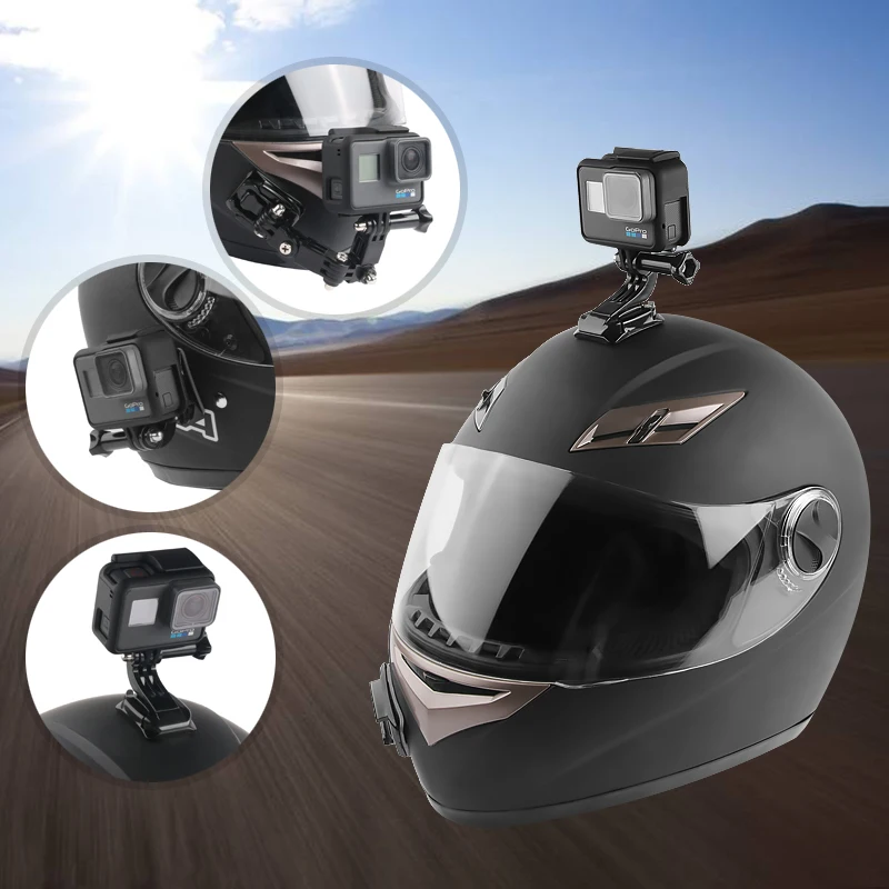 Supporto per supporto mento per casco integrale per GoPro Hero 10 9 8 7 6 5 SJCAM casco per moto supporto per mento accessori per fotocamera per Go Pro