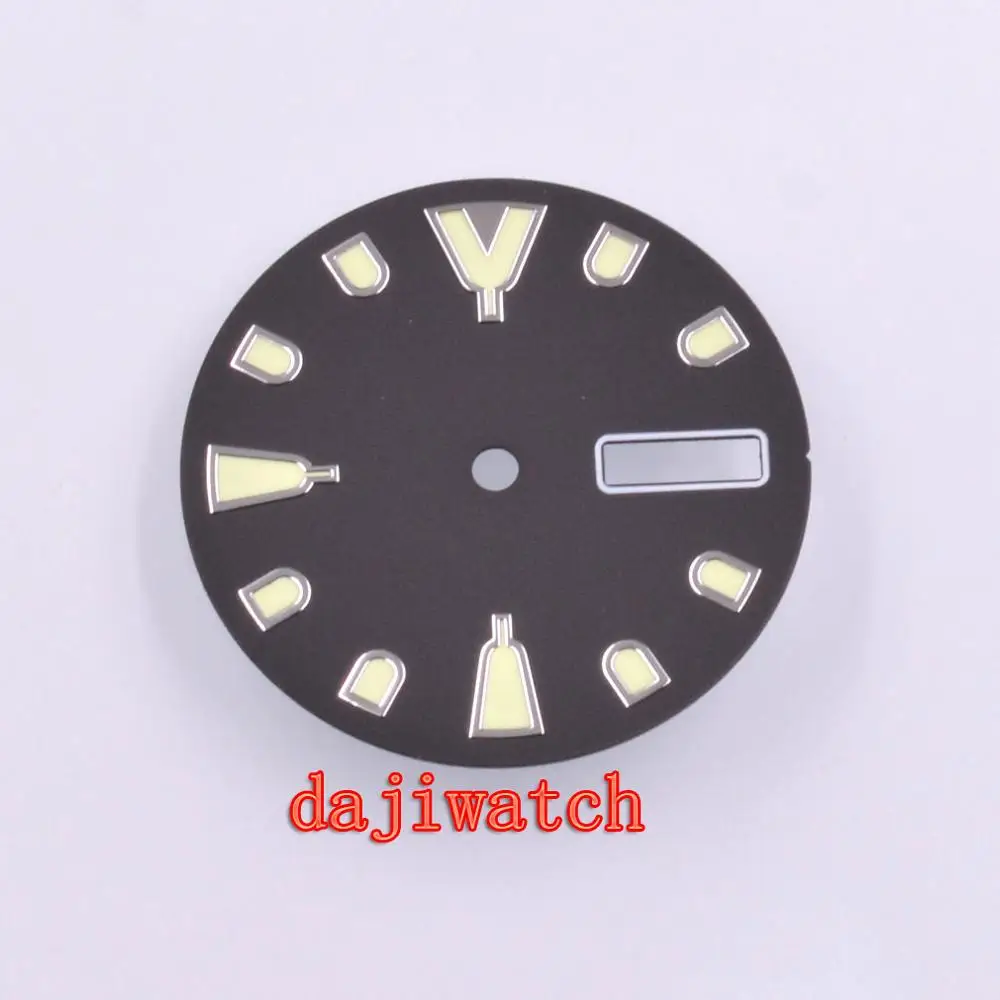 

28.5MM C3 Green luminous sterile dial FIT NH36 NH36A Movement WATCH DIAL