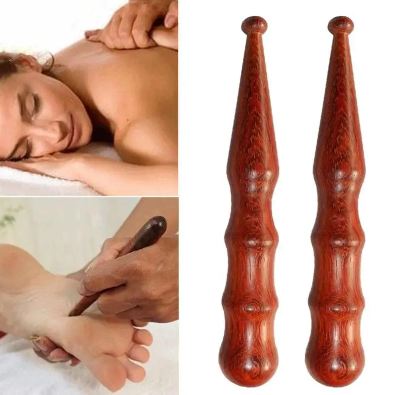 15cm Long Wooden Spa Muscle Roller Stick Cellulite Blaster Deep Tissue Fascia and Trigger Point Release Self Massage Tool