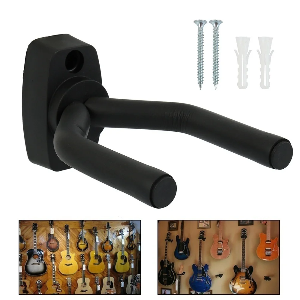 1 Pcs Guitar Sponge Hook Wall-mounted Electric Guitars Erhu Bass Mandolin Banjo Ukulele Hanger Save Space Simple For Home Shop