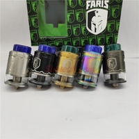 New Arrival FARIS 24MM RDTA Replaceable Tank Atomizer 3ml Capacity Dual and Single Coil Build Adjustable Side Airflow Vape Tank