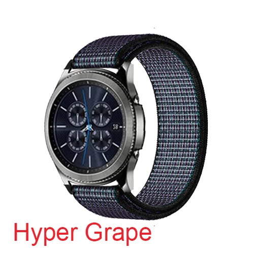 Pulseira de nylon para relógio, pulseira de nylon para garmin vivoactive 3 4 para garmin vivomove hr/forerunner 645 245/passador 20mm 22mm