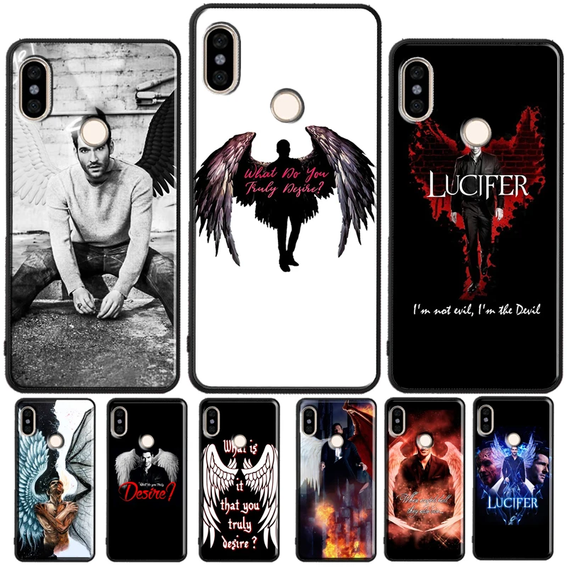 American TV Lucifer Angel For Redmi Note 11 Pro Phone Case For Redmi Note 10 Pro 7 8 9 Pro 10S 9S Redmi 10 9A 9T 9C