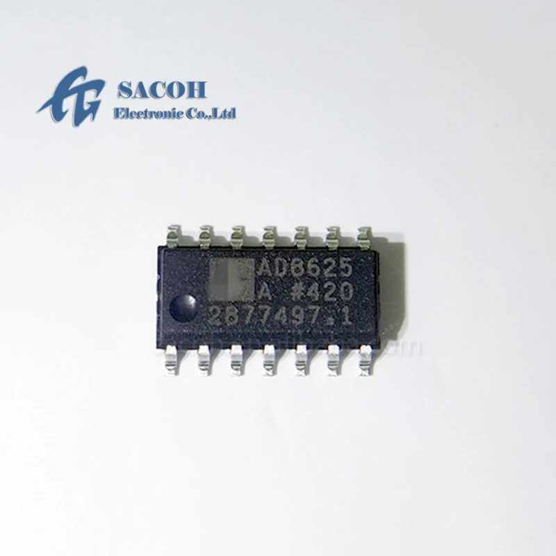 

2PCS/Lot New Original AD8625ARZ AD8625AR AD8625A or AD8625ARUZ AD8625ARU AD8625 SOP-14 Single-Supply JFET Ampli