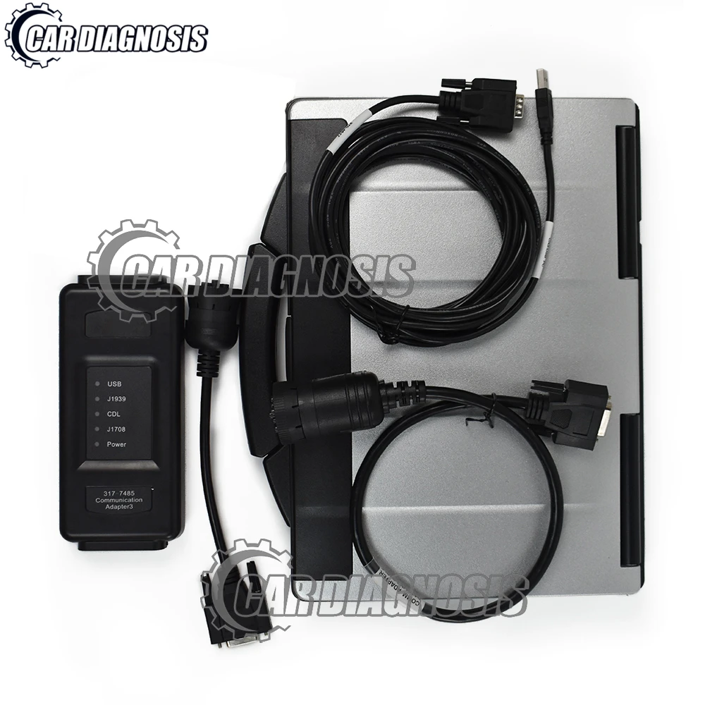 ET adaptor III 317 7485 diagnostic scanner tool+CF53 Laptop installed 2022 SIS software+ET 2022+FLASH Adapter ET3