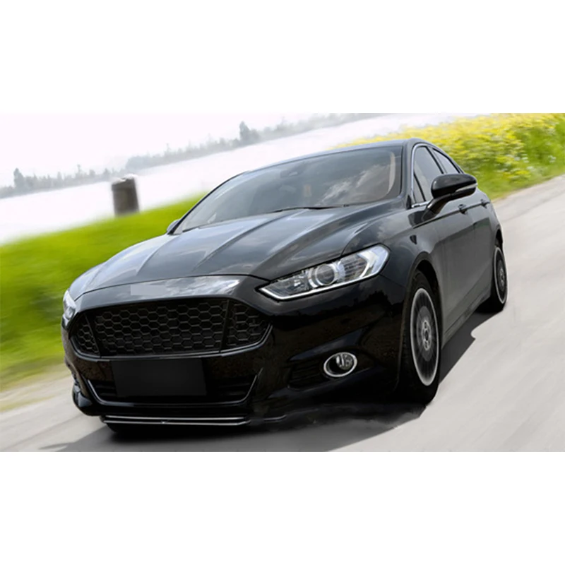 Car Styling Black Front Bumper Racing Grille Fit For Ford Fusion Mondeo 2013 2014 2015 2016 Bezel Honeycomb Mesh Grille