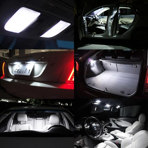 Комплект светодиодных ламп для салона Toyota Corolla RAV4 CHR Avensis Auris Prado Yaris Hilux, купольная лампа для чтения автомобиля Canbus — пример использования
